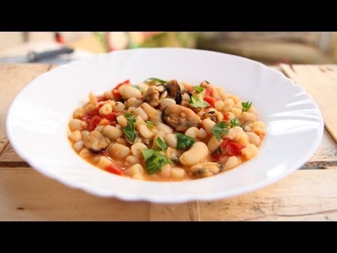 Pasta Fagioli with Mussels & Nonna Recipe - Laura Vitale - Laura in the Kitchen Episode 629 - UCNbngWUqL2eqRw12yAwcICg