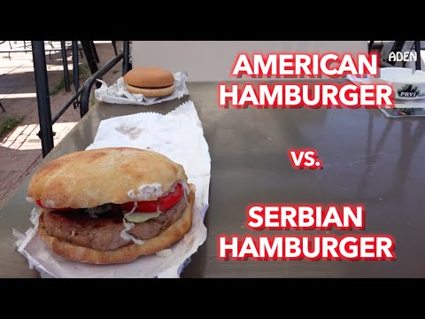 Serbian Food: Serbian Hamburger vs. American Hamburger - UCu9g5OmzcCpcJnmSYyHnIVw