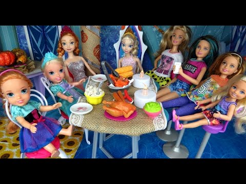 THANKSGIVING Celebration ! Elsa & Anna toddlers -  Turkey - Food - UCQ00zWTLrgRQJUb8MHQg21A