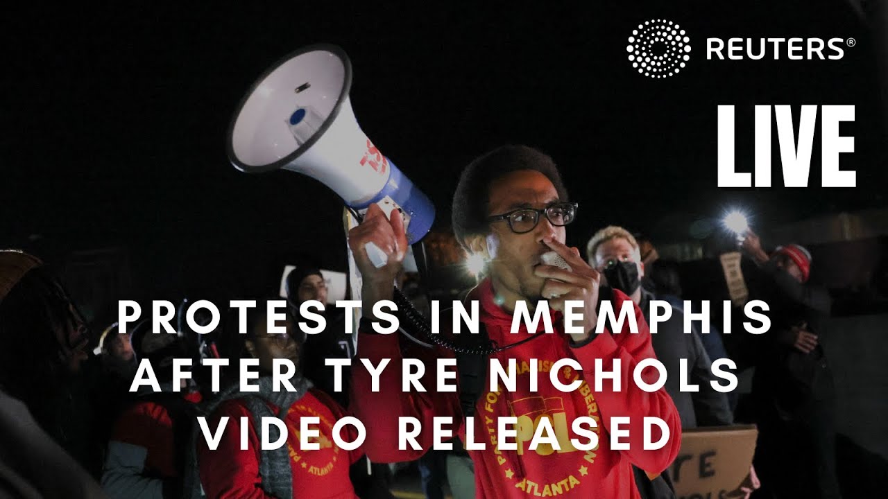 LIVE: Protesters gather in Memphis after police release Tyre Nichols video