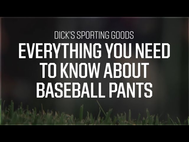 What Is Braiding On Baseball Pants?