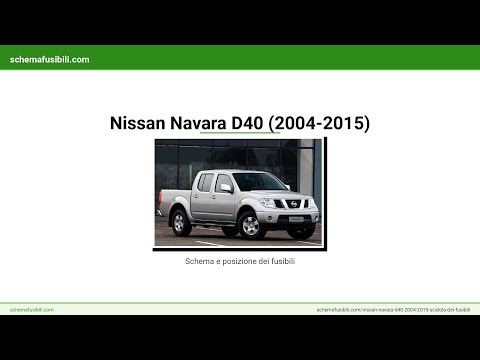 Anordnung und Diagramm der Sicherungskästen des Nissan Navara D40
