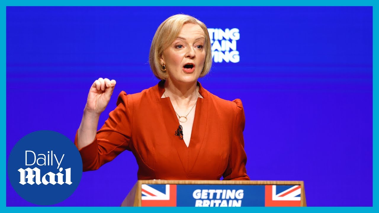 ‘These are stormy days’: Liz Truss addresses Tory Conference, Birmingham 2022