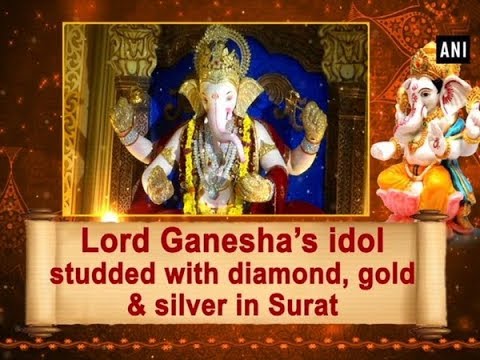 WATCH #WOW | Lord Ganesha’s IDOL Studded with DIAMOND, GOLD & SILVER in Surat is Mesmerizing #India #Spiritual #Special