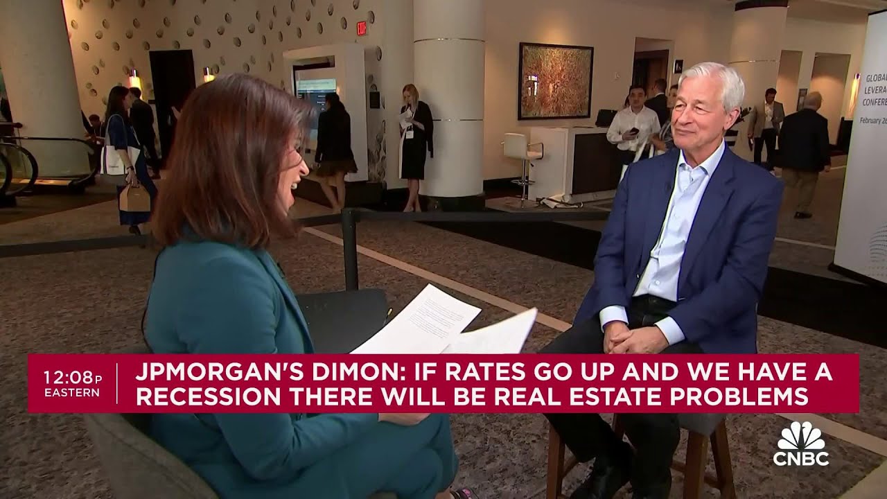 JPMorgan CEO Jamie Dimon on state of the US economy, commercial real estate risks and AI hype