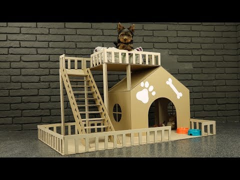 How to Make Amazing Puppy Dog House from Cardboard - UCZdGJgHbmqQcVZaJCkqDRwg