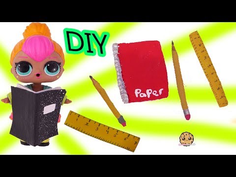 Easy DIY Back to School Supplies for LOL Surprise + Barbie Dolls - Craft Video - UCelMeixAOTs2OQAAi9wU8-g