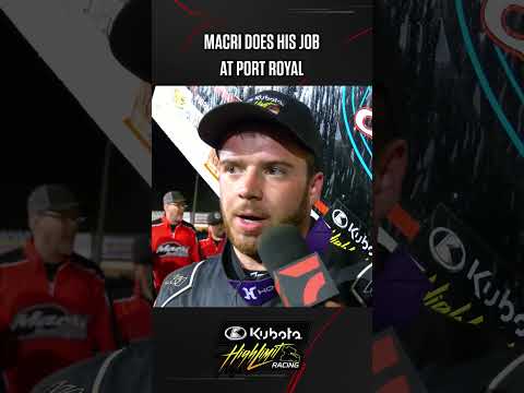 🏁 Anthony Macri breaks down Thursday #Tuscarora50 win at Port Royal. #Kubota #HighLimitRacing - dirt track racing video image