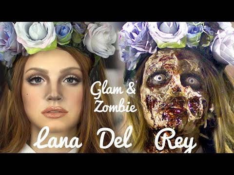 Lana Del Rey Zombie Makeup transformation - UCoziFm3M4sHDq1kkx0UwtRw