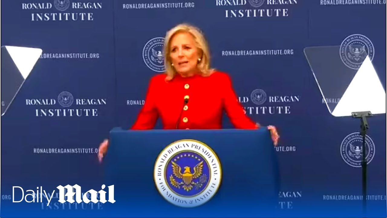 Awkward! Jill Biden begs for applause after speech line falls flat