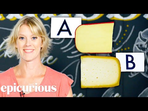 Cheese Expert Guesses More Cheap vs Expensive Cheeses | Price Points | Epicurious - UCcjhYlL1WRBjKaJsMH_h7Lg