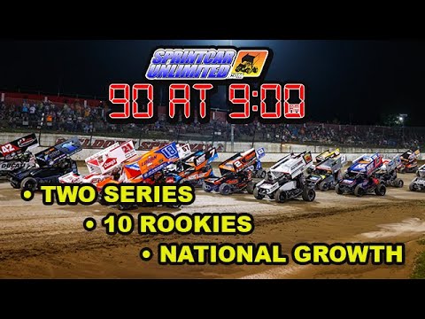 SprintCarUnlimited 90 at 9 for Friday, January 24th: National tour racing is growing on both fronts - dirt track racing video image