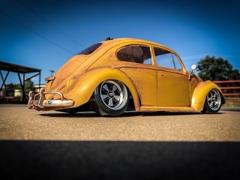 First Drive of the Slammed Tamiya M06 Volkswagen Beetle, Making Doughnuts - UCdJzObuHxyMePaj2_Zcwy4g