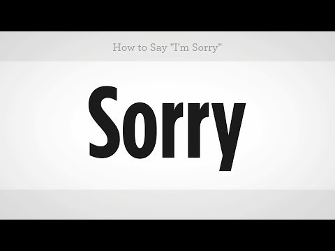 How to Say "I'm Sorry" | Mandarin Chinese - UCSpVHeDGr9UbREhRca0qwsA