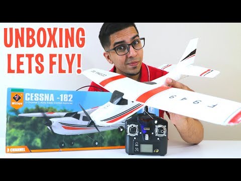 UNBOXING & LETS FLY! - CESSNA 182 RC PLANE! - WLtoys F949 AirPlane! - UCkV78IABdS4zD1eVgUpCmaw