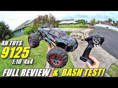 XH TOYS 9125 1:10 4x4 RC Truck Review - (Unboxing, BASH/CRASH Test!, Pros & Cons) - UCVQWy-DTLpRqnuA17WZkjRQ