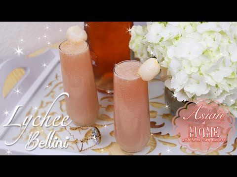 Lychee Bellini : Lychee Recipe 블리니 만들기 - UCIvA9ZGeoR6CH2e0DZtvxzw