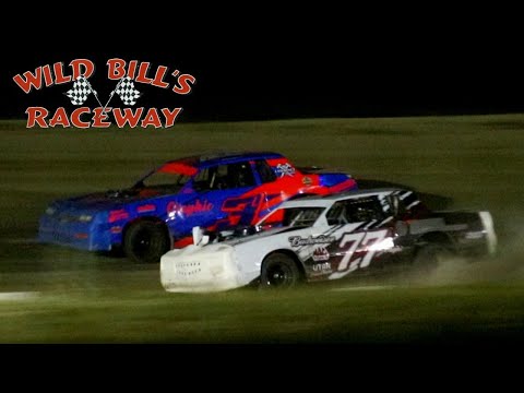 Wild Bill's Raceway IMCA Stock Car Main Event 7/8/22 - dirt track racing video image