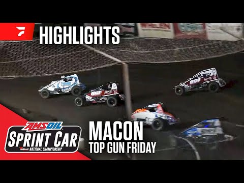 𝑯𝑰𝑮𝑯𝑳𝑰𝑮𝑯𝑻𝑺: USAC AMSOIL National Sprint Cars | Macon Speedway | Top Gun Friday | June 28, 2024 - dirt track racing video image