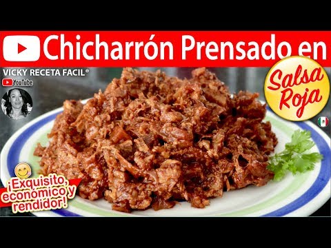 CHICHARRÓN PRENSADO EN SALSA ROJA | Vicky Receta Facil - UCewhO42h_TIKZdntpI-v39g