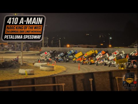 410 A-Main | NARC King of the West | 2nd Annual Dave Lindt Memorial at Petaluma Speedway | 07.13.25 - dirt track racing video image