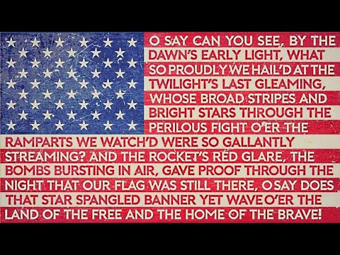 The meaning behind the USA's National Anthem. The Star Spangled Banner.