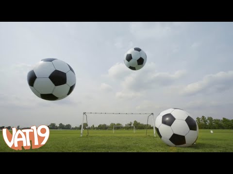 Huge Soccer Ball Filled with Helium (Burning Questions: Giant Soccer Ball) - UCDRbNGFusqlXX4a5vwi9ouQ