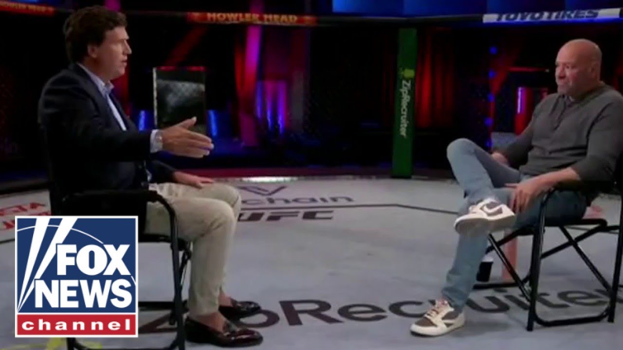 UFC President Dana White talks to Tucker Carlson