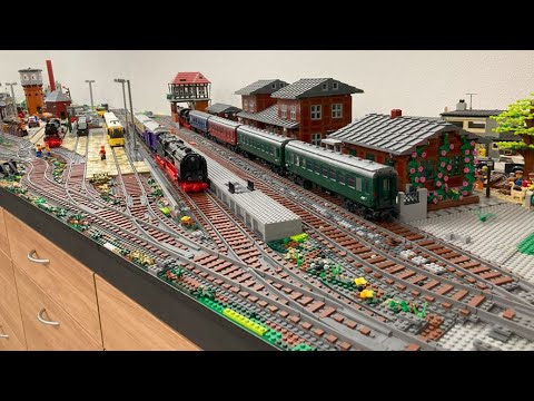 New tracks at the BW + station - shunting and train rides, Dietmar´s Brick-World (316)