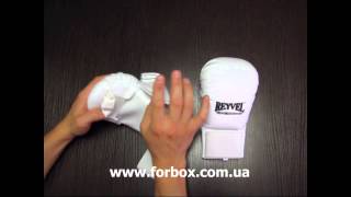 Перчатки для каратэ REYVEL (0216-wh, белые)