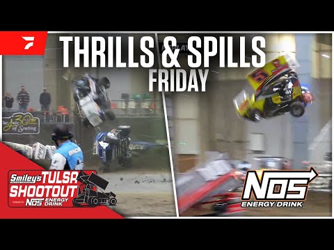 Friday Thrills &amp; Spills | 2025 Tulsa Shootout - dirt track racing video image