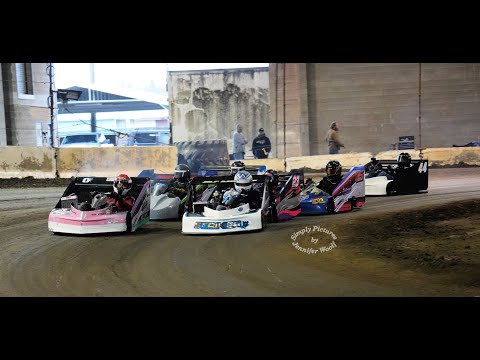 1/27/24 Unlimited All-Stars (Heats, &amp; B-Main) - Buddha Kinser Memorial (BK14) Salem Indoor Speedway - dirt track racing video image
