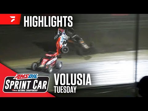 𝑯𝑰𝑮𝑯𝑳𝑰𝑮𝑯𝑻𝑺: USAC AMSOIL National Sprint Cars Feature #1 | Volusia Speedway Park | February 13, 2024 - dirt track racing video image