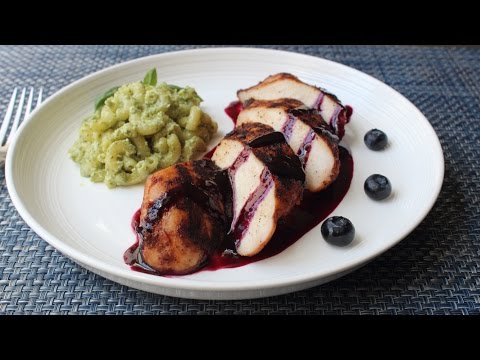 Red, White & Blueberry Grilled Chicken - Spicy Chili-Rubbed Chicken with Sweet Sour Blueberry Sauce - UCRIZtPl9nb9RiXc9btSTQNw