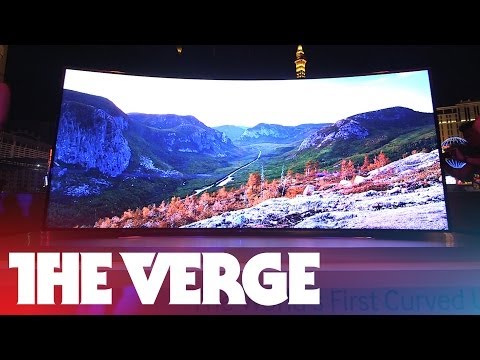 Samsung curved 105-inch 4K TV and bendable TV hands on - UCddiUEpeqJcYeBxX1IVBKvQ