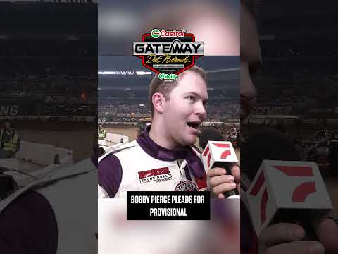🙏 Bobby Pierce Pleads for Provisional at Gateway [2023] | #DirtinDecember | Castrol - dirt track racing video image