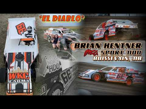 #66K Brian Kentner 2023 IMCA Sport Mod Hi -Lites - dirt track racing video image