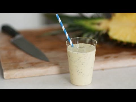 Pineapple-Coconut Chia Smoothie- Healthy Appetite with Shira Bocar - UCl0kP-Cfe-GGic7Ilnk-u_Q