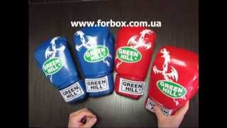Перчатки для бокса Green Hill Dragon кожзам (BGD-2056, синие)
