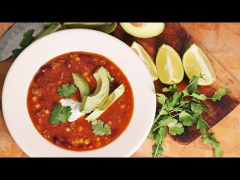 Beefy Taco Soup Recipe - Laura Vitale - Laura in the Kitchen Episode 1012 - UCNbngWUqL2eqRw12yAwcICg