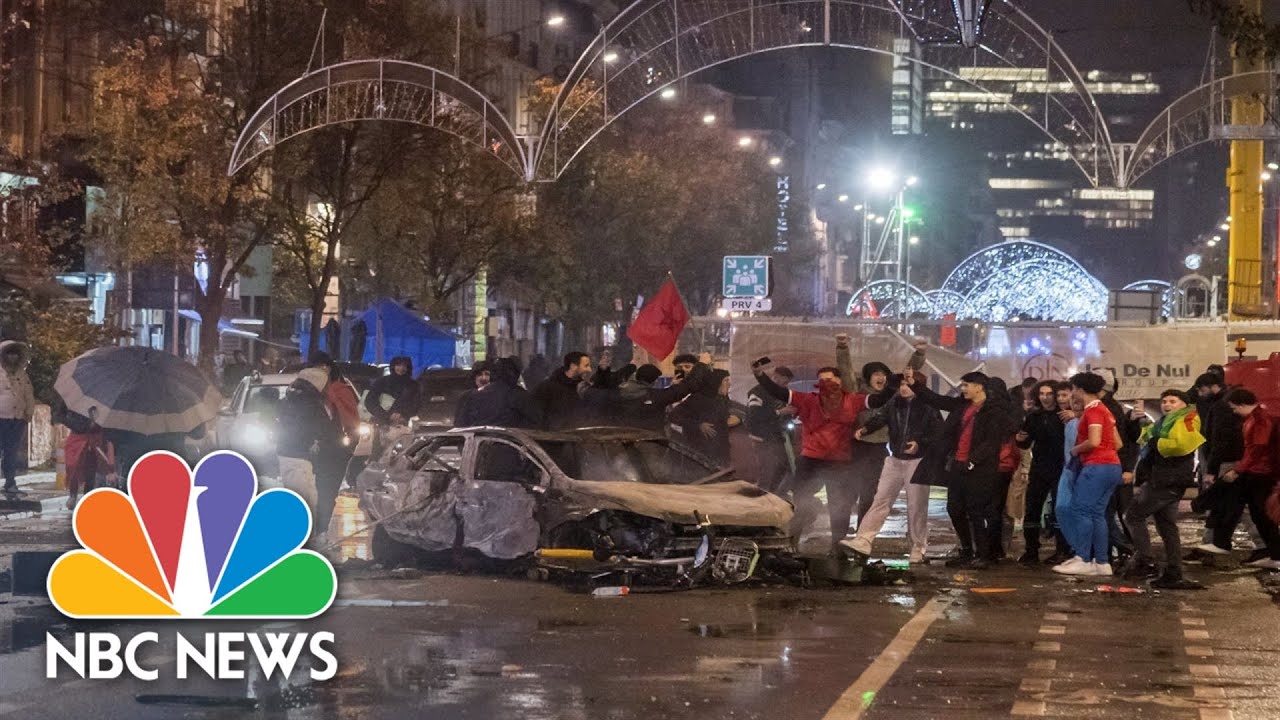 Clashes Erupt In Brussels After Morocco Beat Belgium 2-0 At World Cup