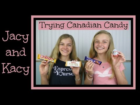 Trying Canadian Candy ~ Jacy and Kacy