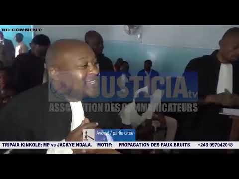 Accusation de faux bruits:Jacky Ndala au cœur d'un procès á Kinkole Ministère de la Justice Mutamba