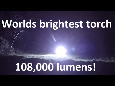 Worlds brightest LED flashlight torch - 1200w - 108,000 lumens - UC4fCt10IfhG6rWCNkPMsJuw