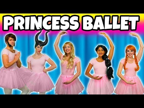 DISNEY PRINCESS BALLET DANCE. (Winter School Formal Ball with Jasmine, Aurora, Belle, Anna and Elsa) - UCPOIFuct7fjWKkiDRTNJqrg