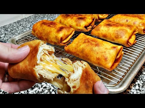 How To Make Chimichangas | Cheesy Chicken Chimichangas | Chimichanga Recipe - UCehYu6vFoOvu1MVPW24pUbQ