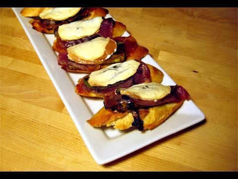 Asparagus & Prosciutto Bruschetta Recipe - Laura Vitale "Laura In The Kitchen" Episode 21 - UCNbngWUqL2eqRw12yAwcICg