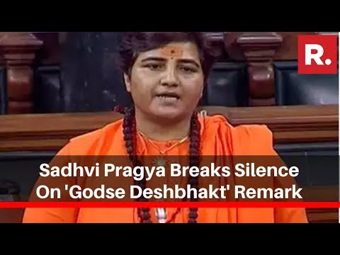 Video - Controversy - Condemned By BJP & Sacked From Panel, Sadhvi Pragya Breaks Silence On 'Godse Deshbhakt' Remark #India #Politics