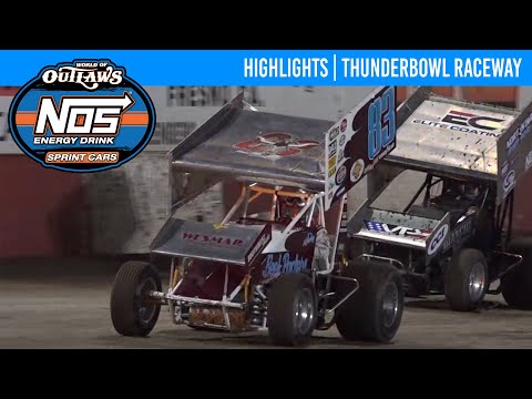 World of Outlaws NOS Energy Drink Sprint Cars | Thunderbowl Raceway | Sept. 20, 2024 | HIGHLIGHTS - dirt track racing video image