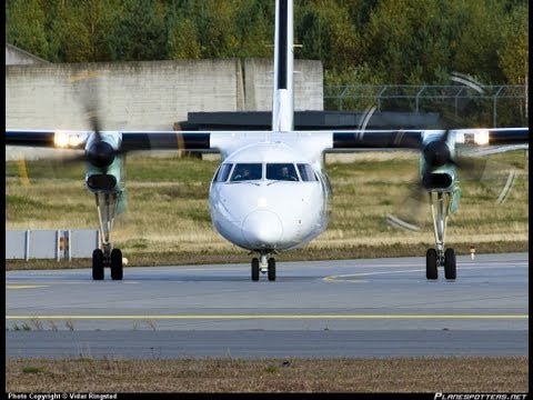 Widerøe Dash 8-100 - Landing In Mehamn At Midnight - UCz3LjbB8ECrHr5_gy3MHnFw